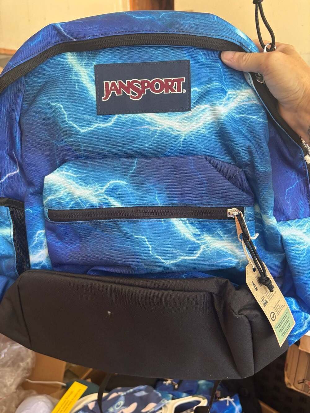 JanSport Cross Town Plus It's Electric Backpack New With Tags